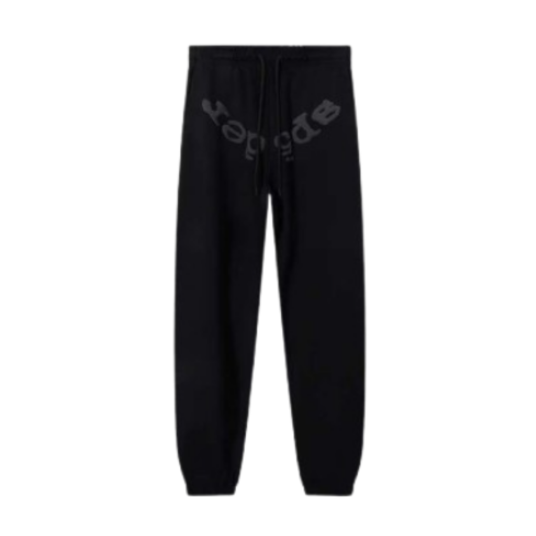 Sp5der Worldwide Tonal Web Sweatpants 'Triple Black'