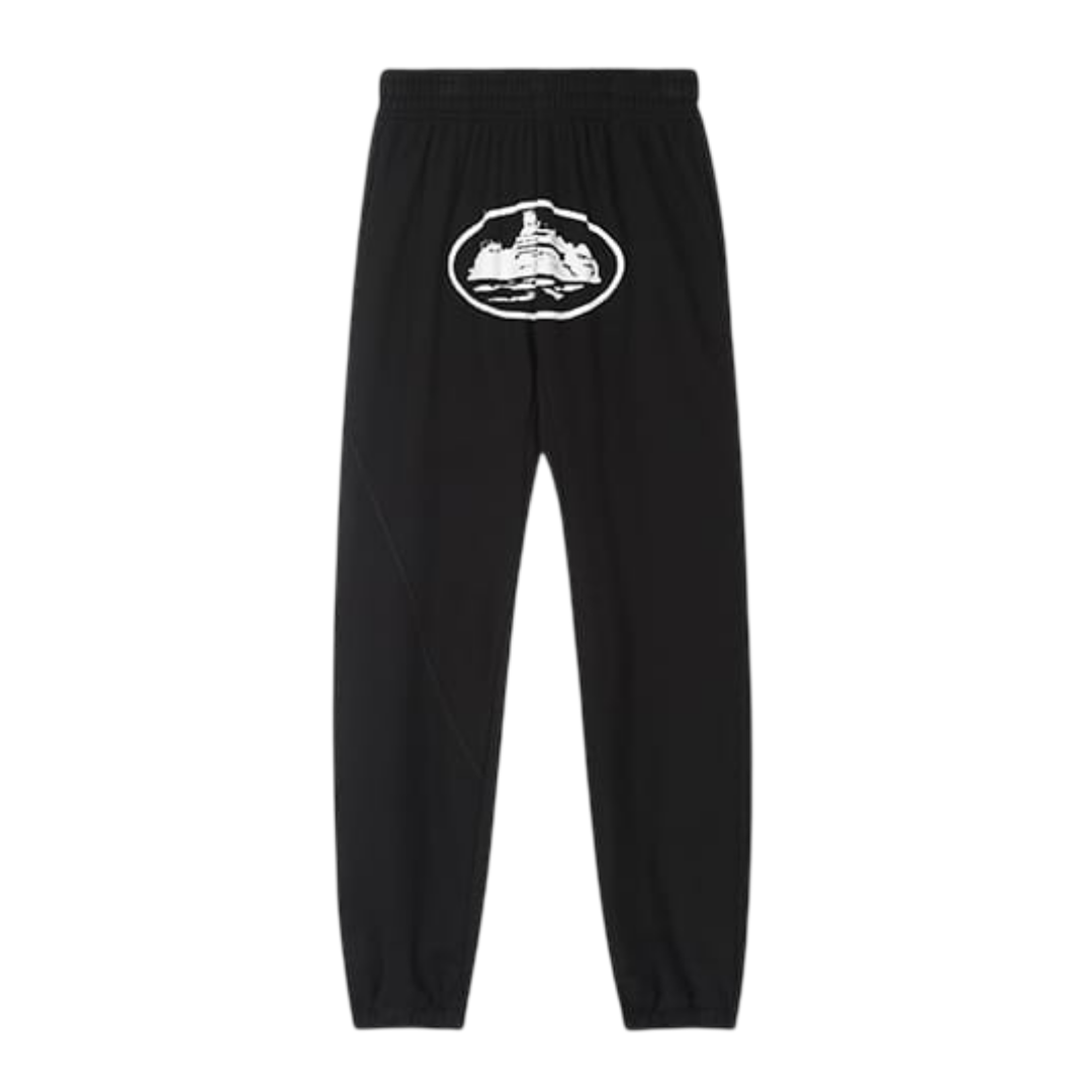 Corteiz Alcatraz Logo Sweatpants 'Black/White'