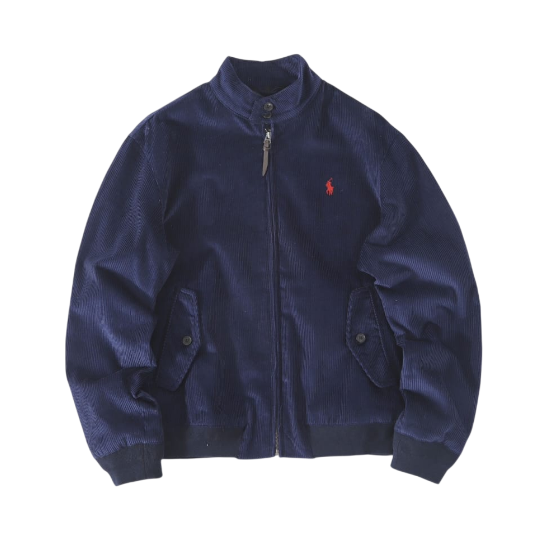 Polo Ralph Lauren Corduroy Harrington Jacket 'Navy Blue'