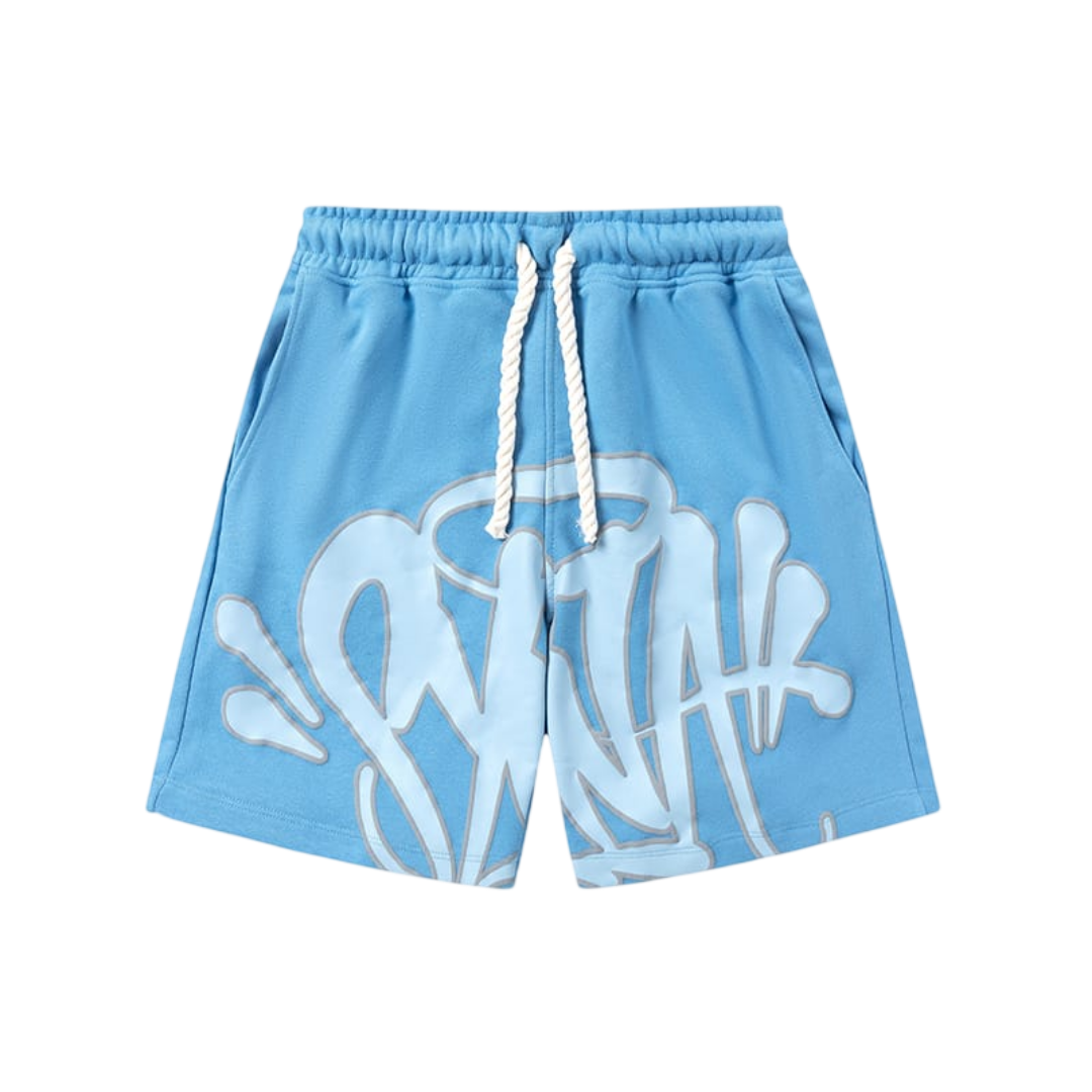 Syna World Logo Fleece Shorts 'Baby Blue'