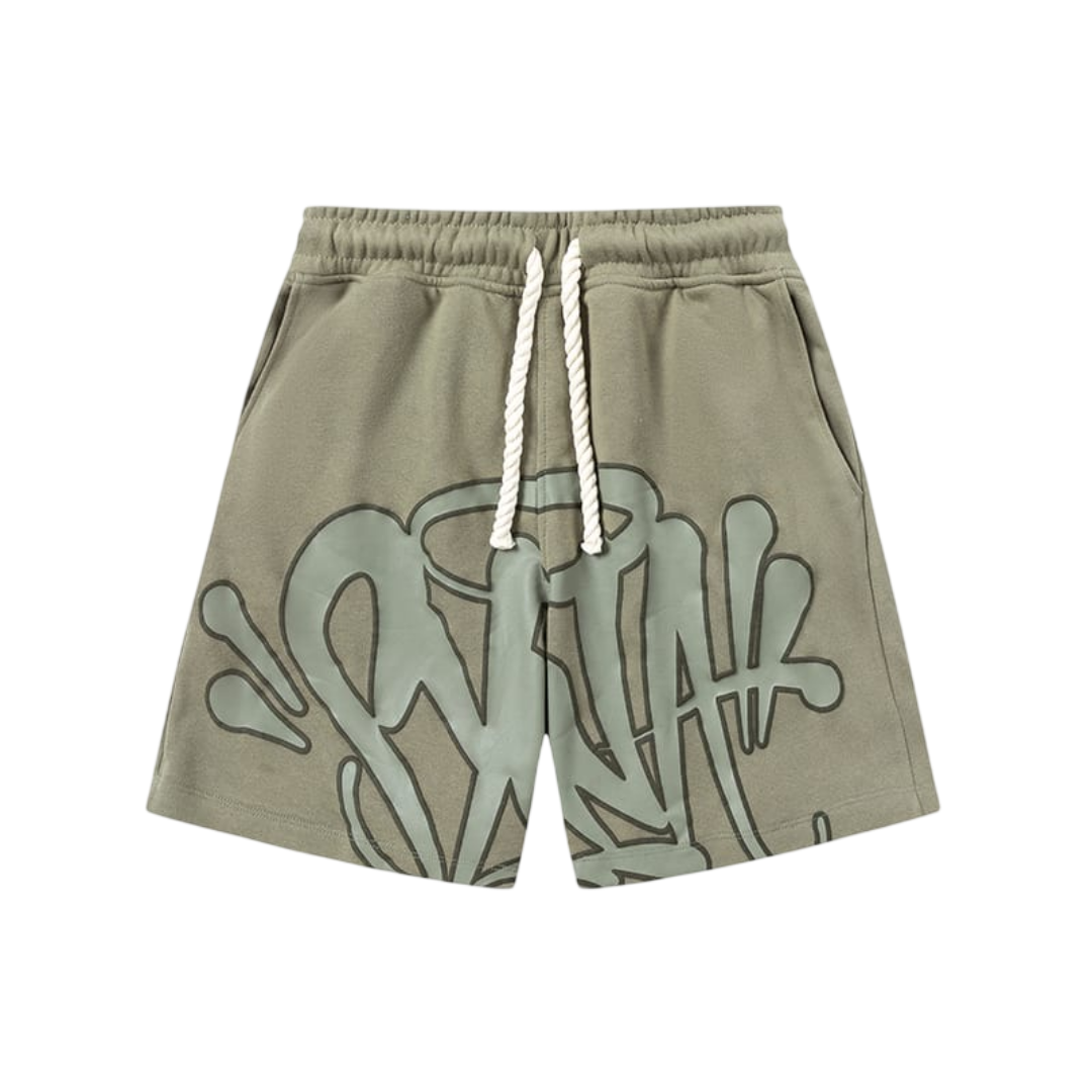 Syna World Logo Fleece Shorts 'Green'