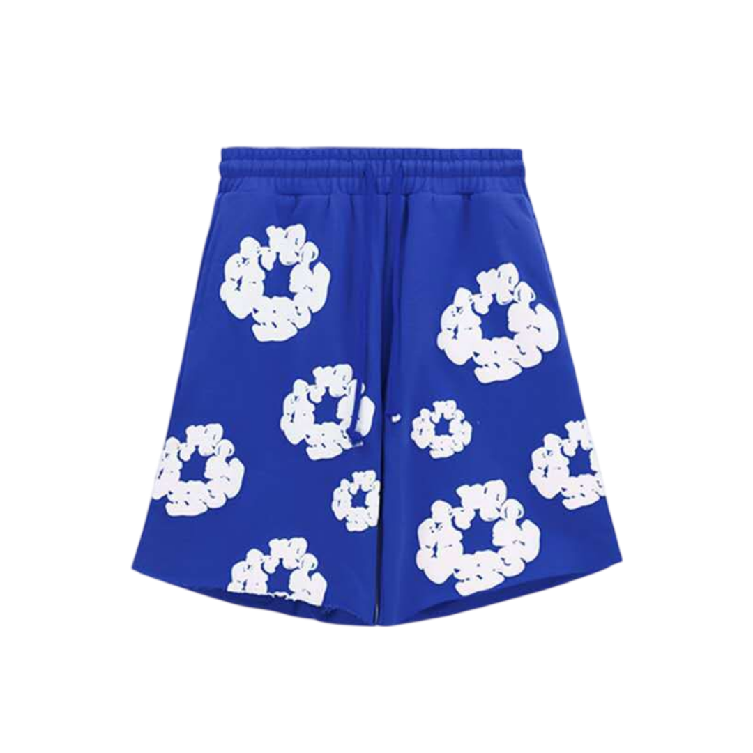 Denim Tears Cotton Wreath Shorts 'Blue'