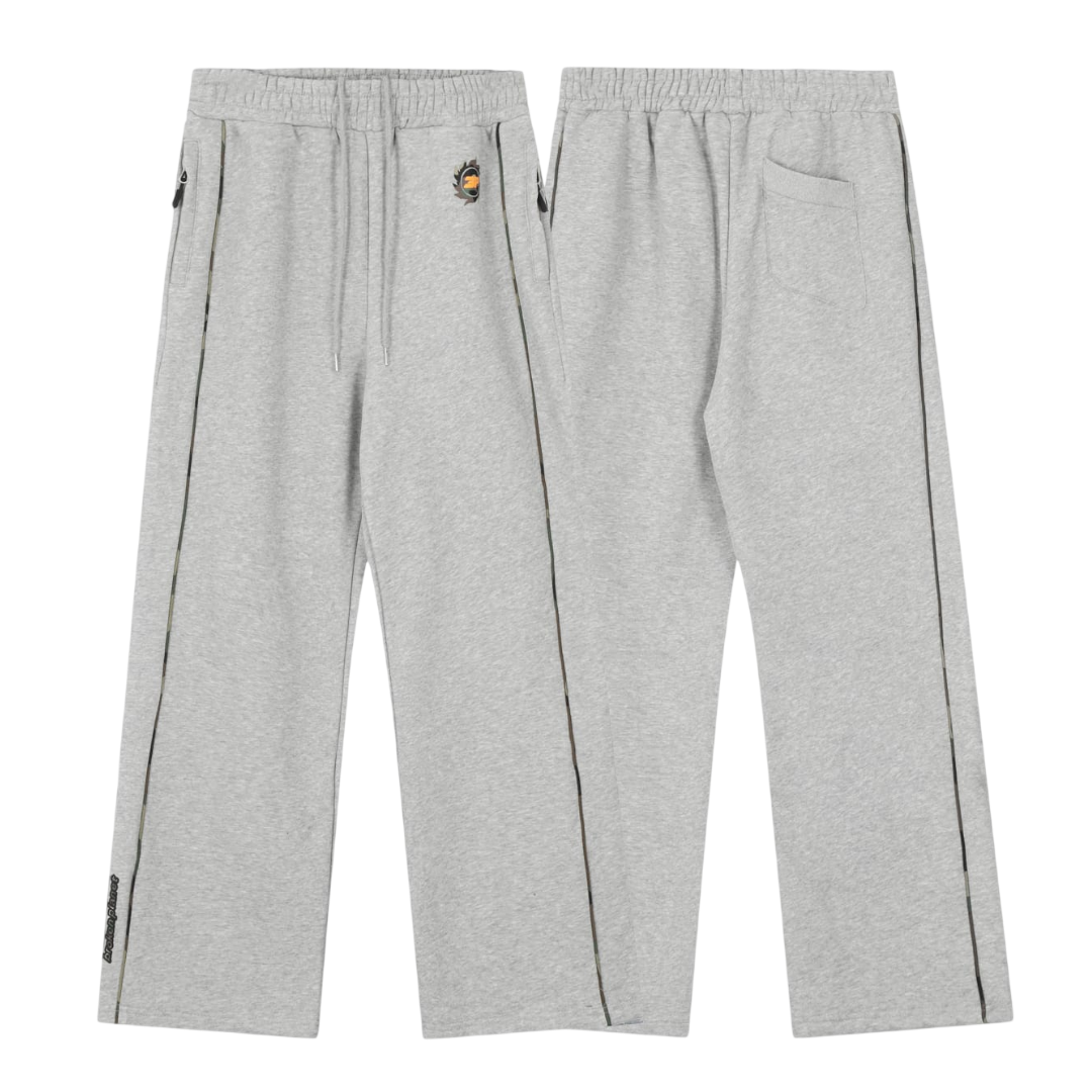Broken Planet Technical Piping Sweatpants 'Heather Grey/Camo'