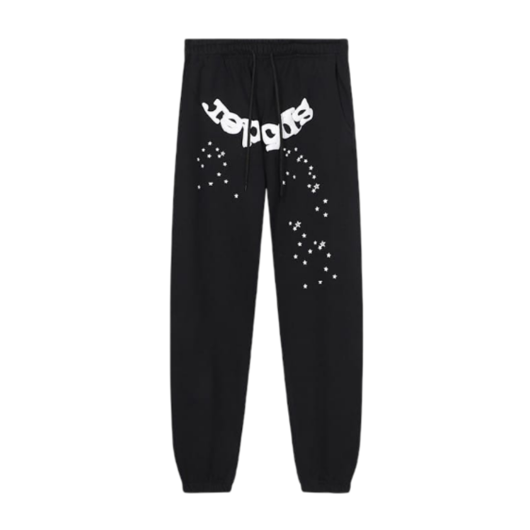 Sp5der Worldwide Web Pullover Sweatpants 'Black'