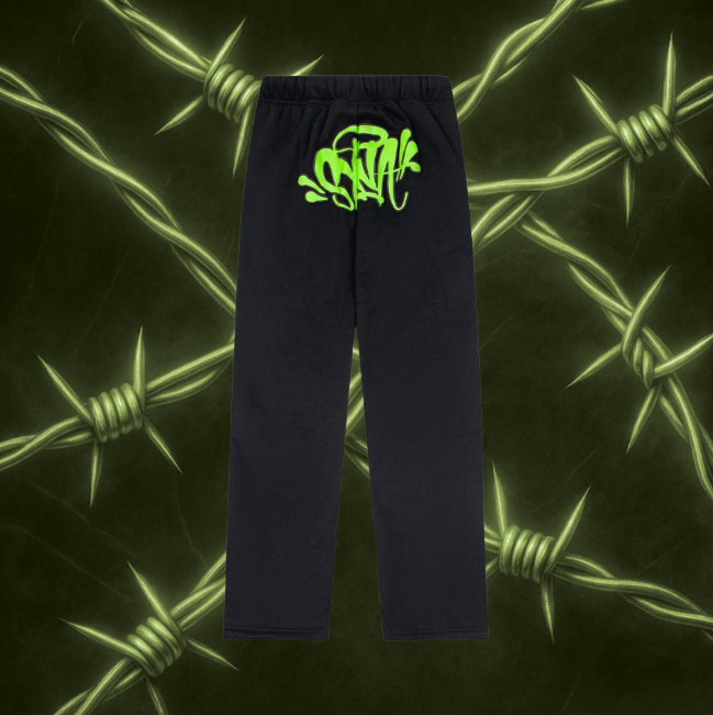 Syna World Sweatpants "Black/Green"