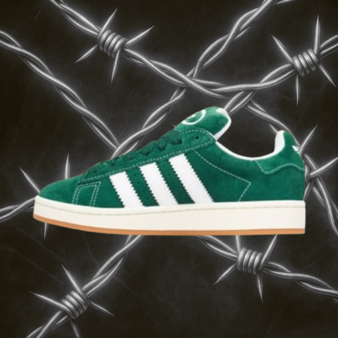 adidas gazelle silver green womens Campus 00 