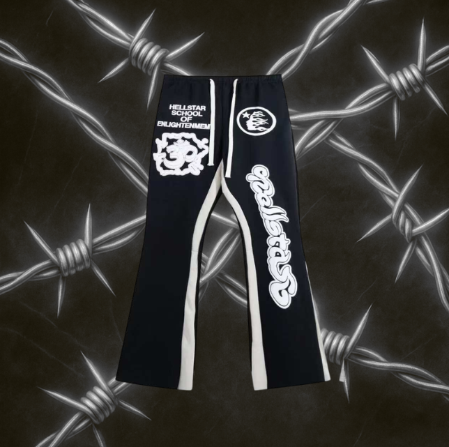 Hellstar School of Enlightenment Flared Sweatpants "Black"