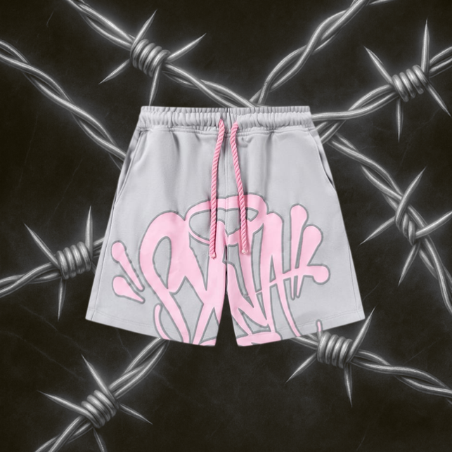Syna World Shorts "Gray & Pink"