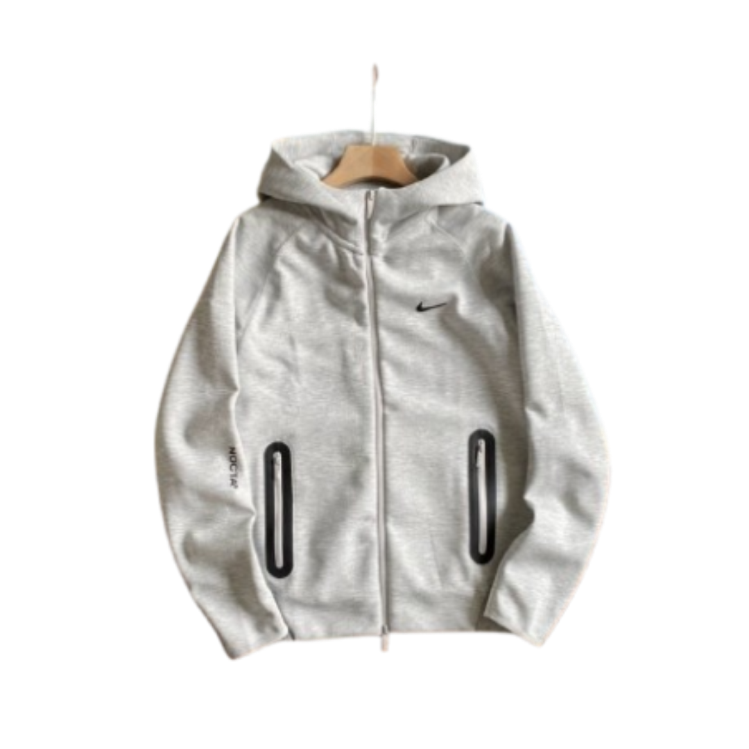 Nike x NOCTA Tech Fleece Full-Zip Jacket 'Heather Grey/Black'