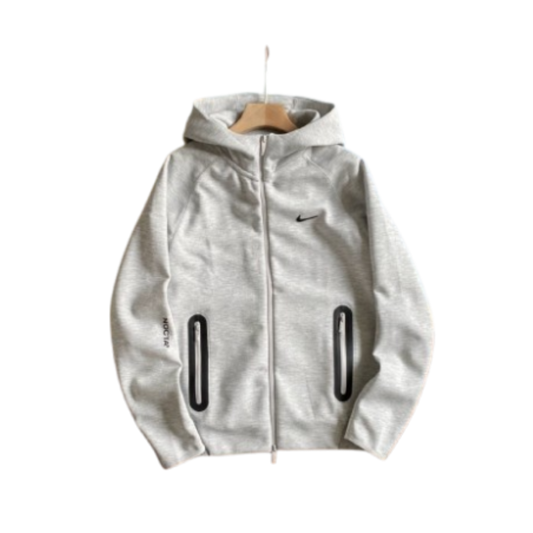 Nike x NOCTA Tech Fleece Full-Zip Jacket 'Heather Grey/Black'