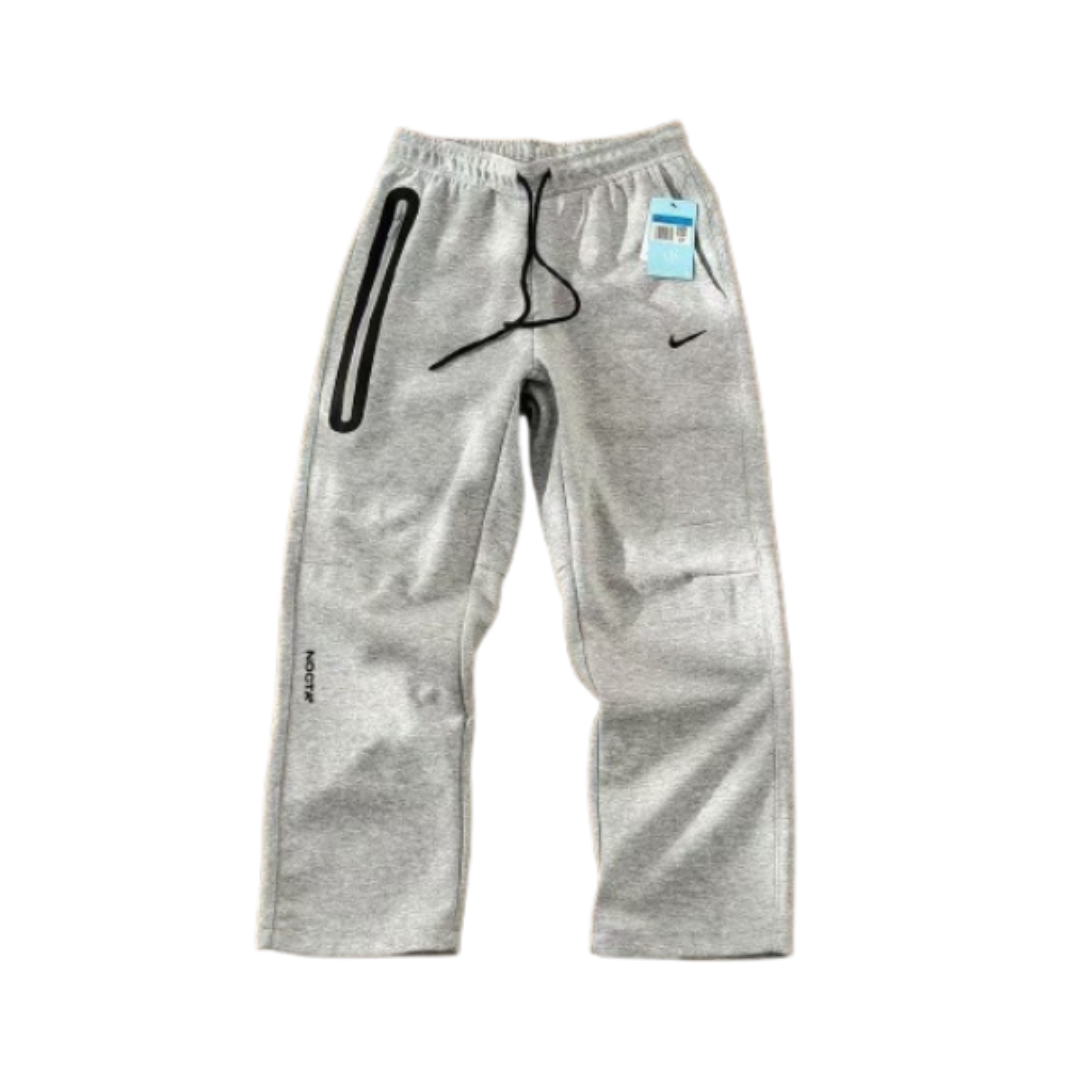 Nike x NOCTA Tech Fleece Open-Hem Sweatpants 'Heather Grey/Black'