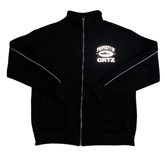 Corteiz "Property Of CRTZ" Reflective Track Jacket 'Black'