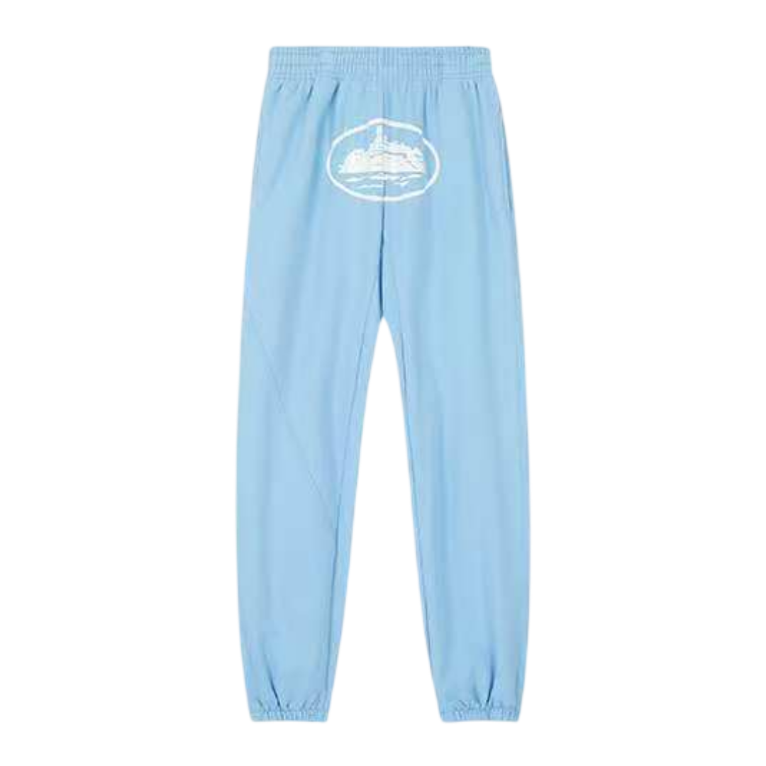 Corteiz Alcatraz Logo Sweatpants 'Light Blue'