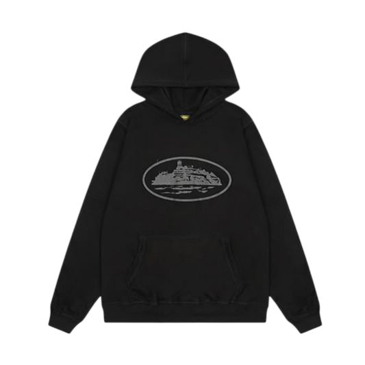 Corteiz Alcatraz Logo Hoodie 'Black'