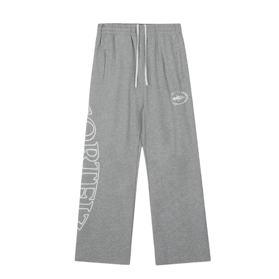 Corteiz Alcatraz Laurel Wreath Sweatpants 'Grey'