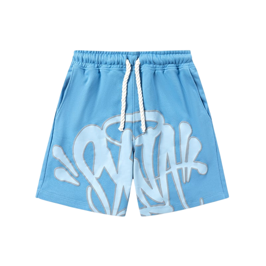Syna World Logo Fleece Shorts 'Baby Blue'