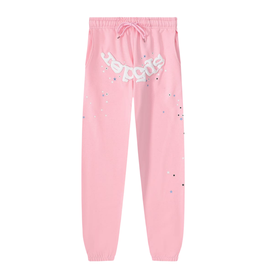 Sp5der Worldwide OG Web Sweatpants 'Pink'