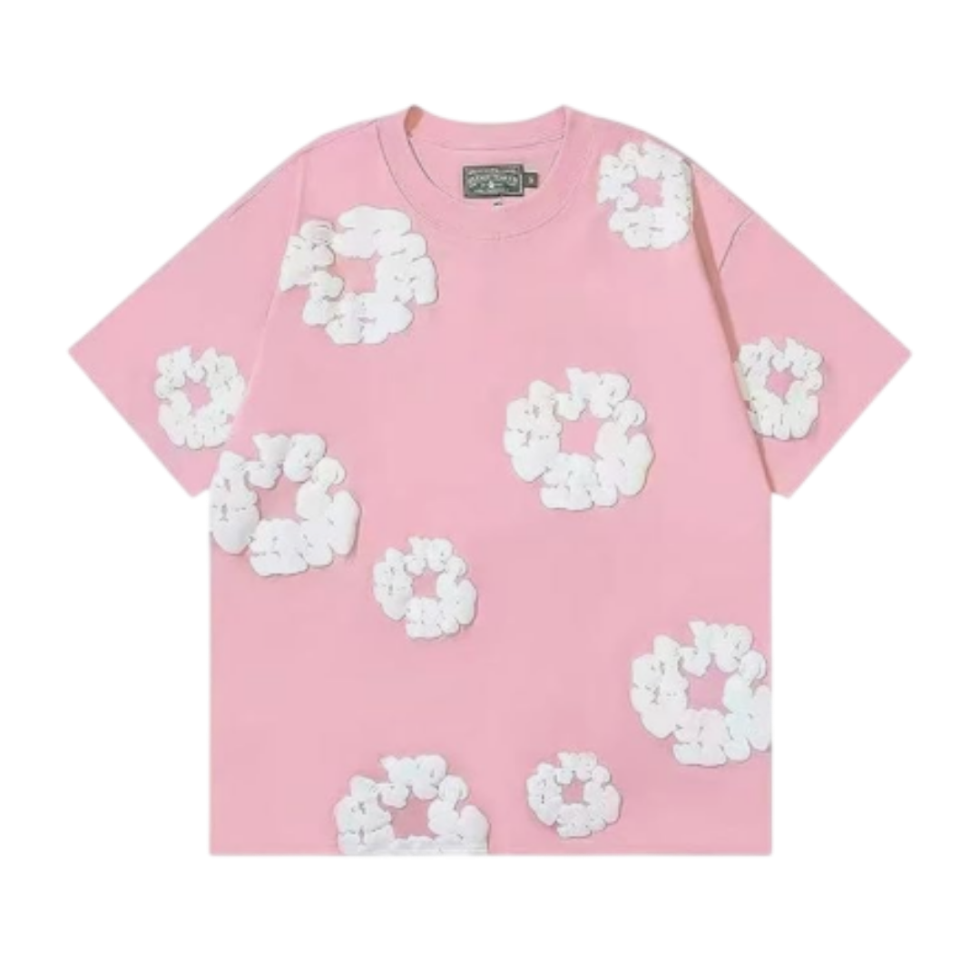 Denim Tears Cotton Wreath T-Shirt 'Pink/White'
