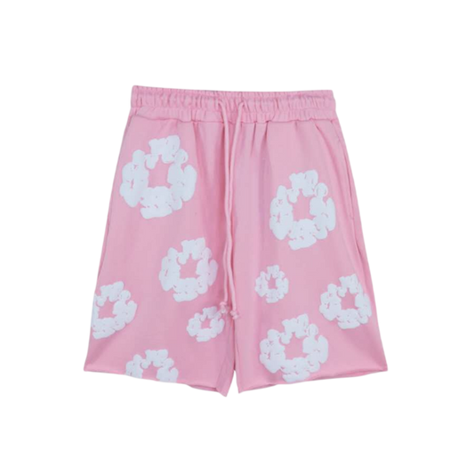 Denim Tears Cotton Wreath Shorts 'Pink/White'