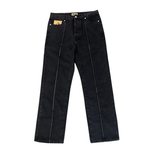 Corteiz Denim Genes Center Seam Jeans 'Black'