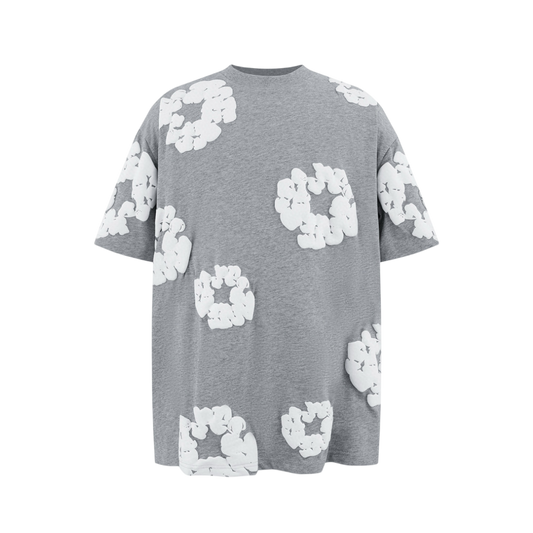 Denim Tears Cotton Wreath T-Shirt 'Heather Grey/White'