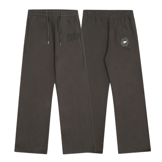 Broken Planet "Star Gazing" Sweatpants 'Dark Brown/Pink'