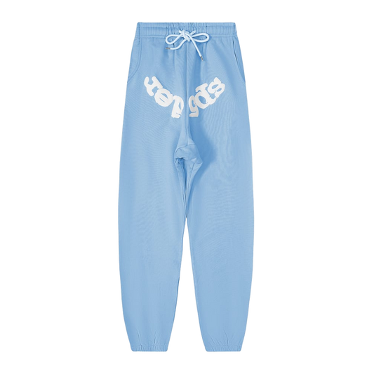 Sp5der Worldwide Web Pullover Sweatpants 'Sky Blue/White'