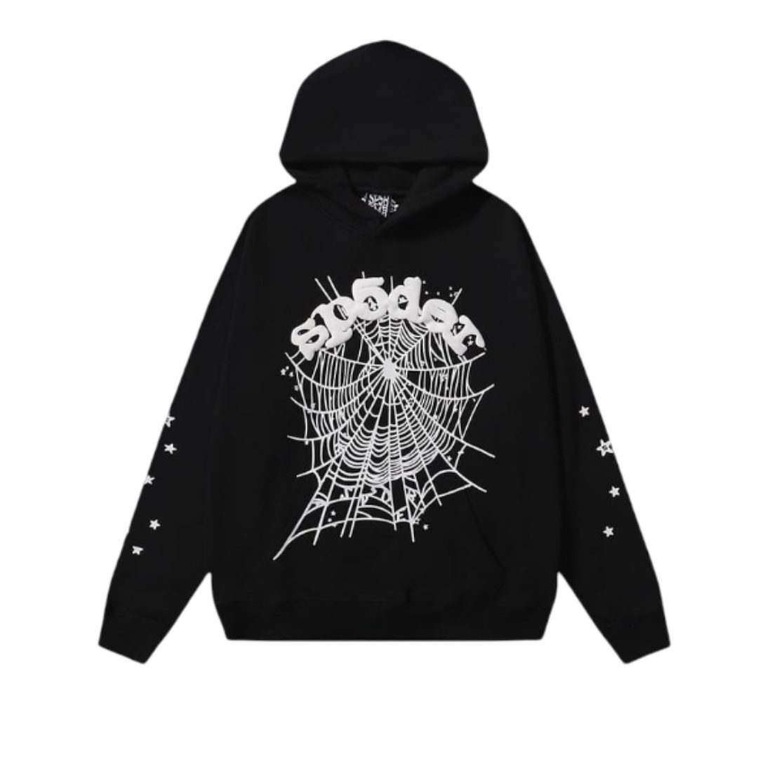 Sp5der Worldwide Web Pullover Hoodie 'Black'