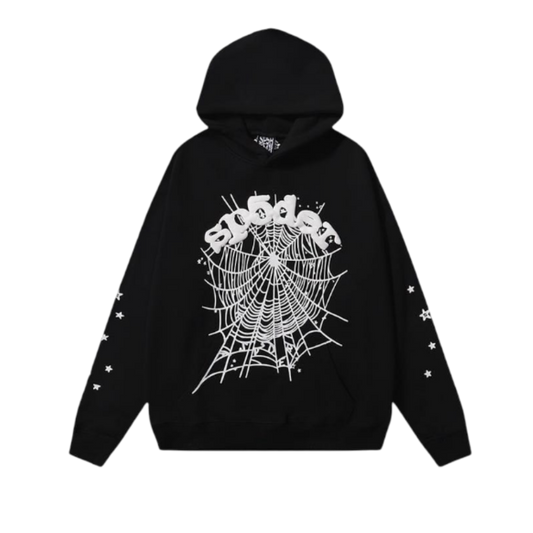 Sp5der Worldwide Web Pullover Hoodie 'Black'
