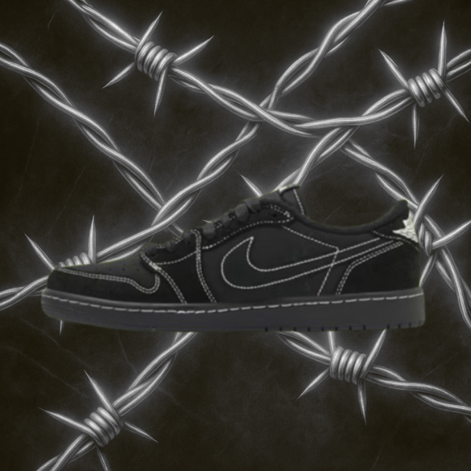 Jordan 1 Low "TS Black Phantom"