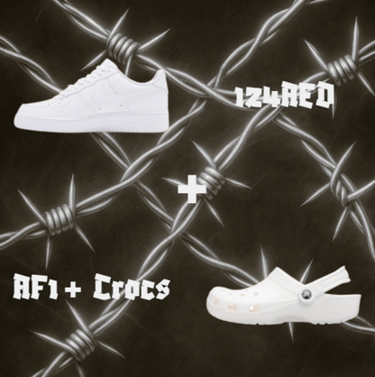 Air Force 1 x Crocs "White"