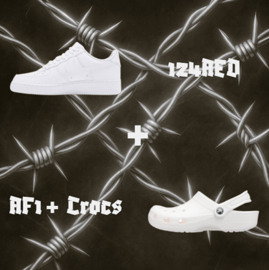 Air Force 1 x Crocs "White"