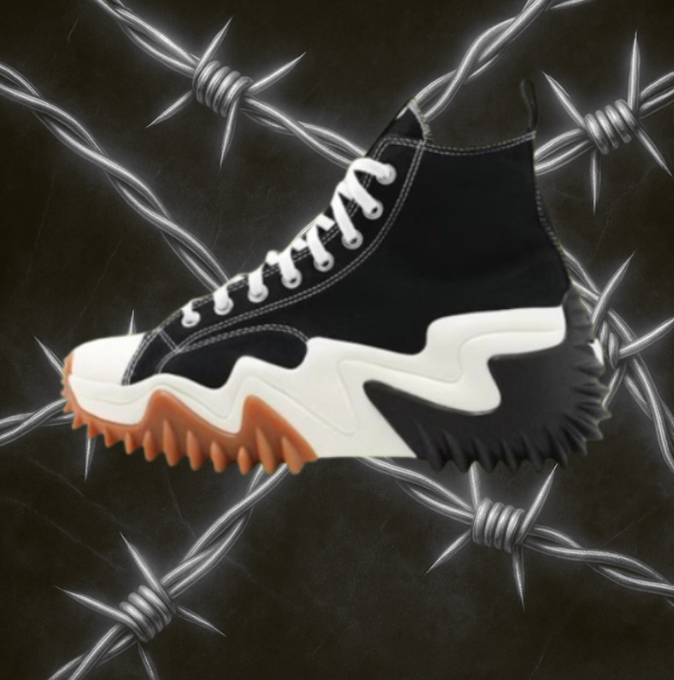 Converse "Run Star Black White Gum"