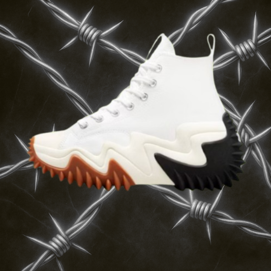 Converse "Run Star White Black Gum"