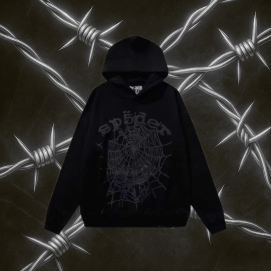 Sp5der Phantom Web Hoodie "Black"