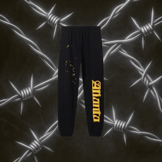 Sp5der Atlanta Pants "Black & Yellow"