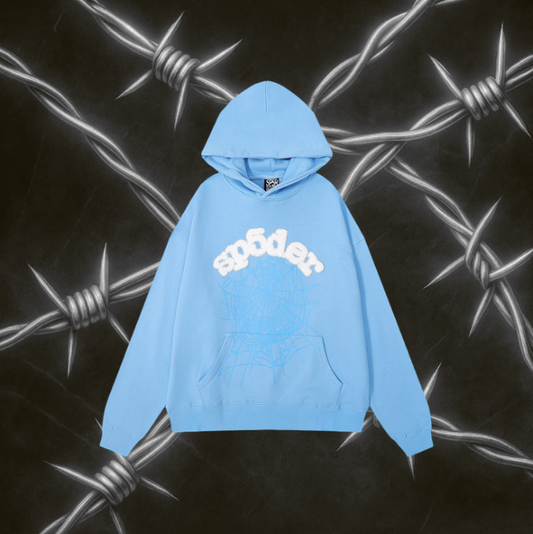 Sp5der Web Hoodie "Sky Blue"