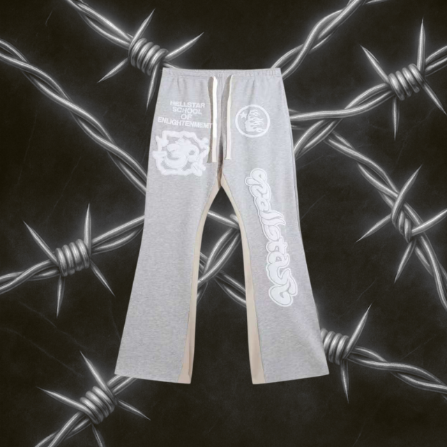 Hellstar School of Enlightenment Flared Sweatpants "Gray"