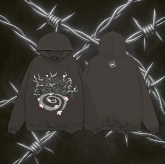 Broken Planet Stargazing Hoodie "Soot Black"