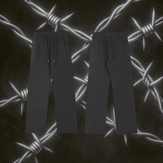 Broken Planet Market Trapped In Time Pants "Soot Black"