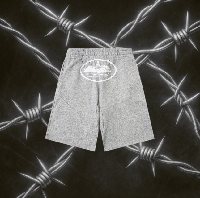 Corteiz OG Alcatraz Shorts "Heather Grey"