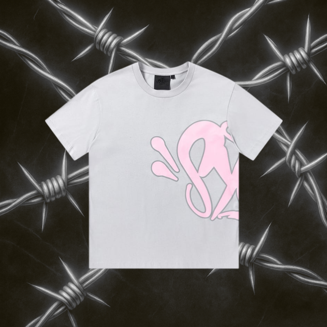 Syna World T-Shirt "Gray & Pink"