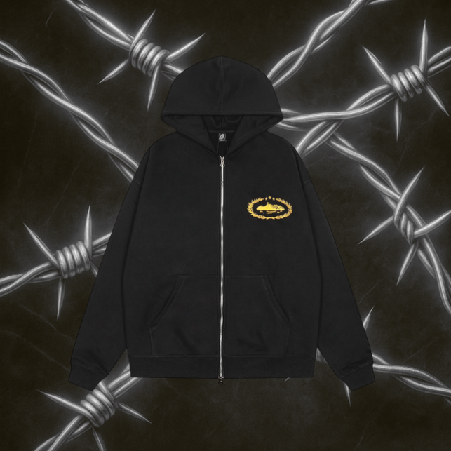 Corteiz Superior Royale Hoodie "Black & Yellow"