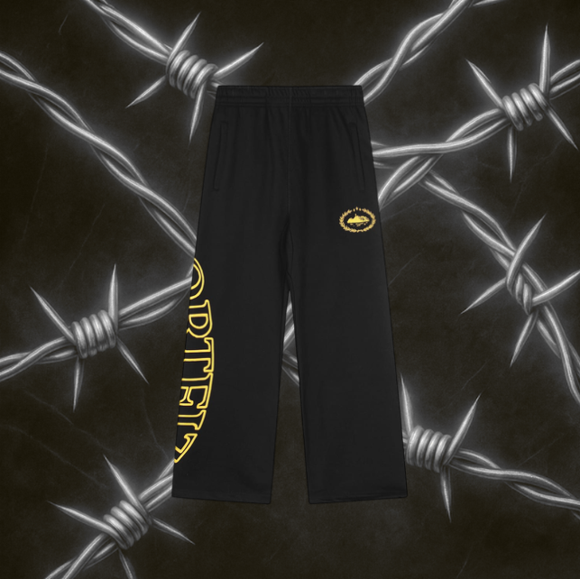Corteiz Superior Royale Pants "Black & Yellow"