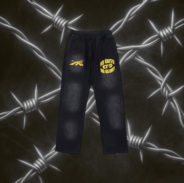 Hellstar No Guts No Glory Pants "Black & Yellow"