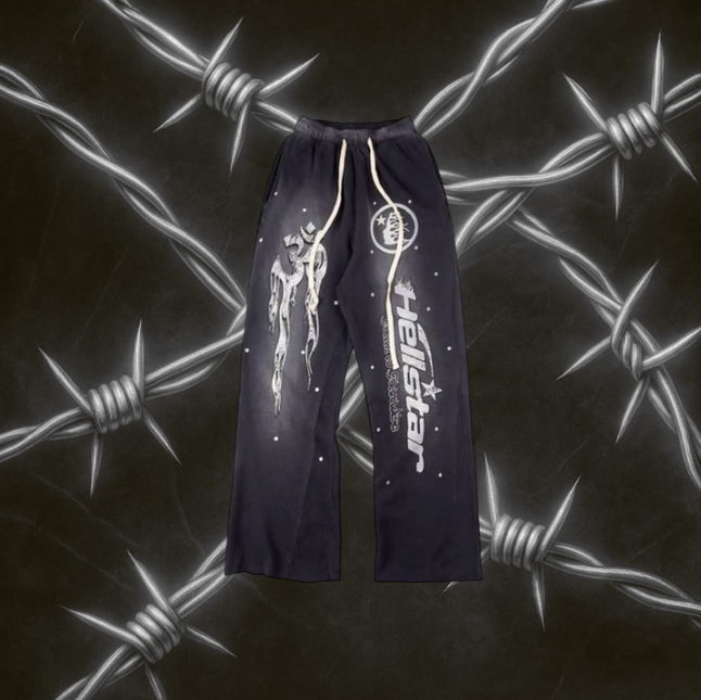 Hellstar Hstar Records Pants "Black & White"
