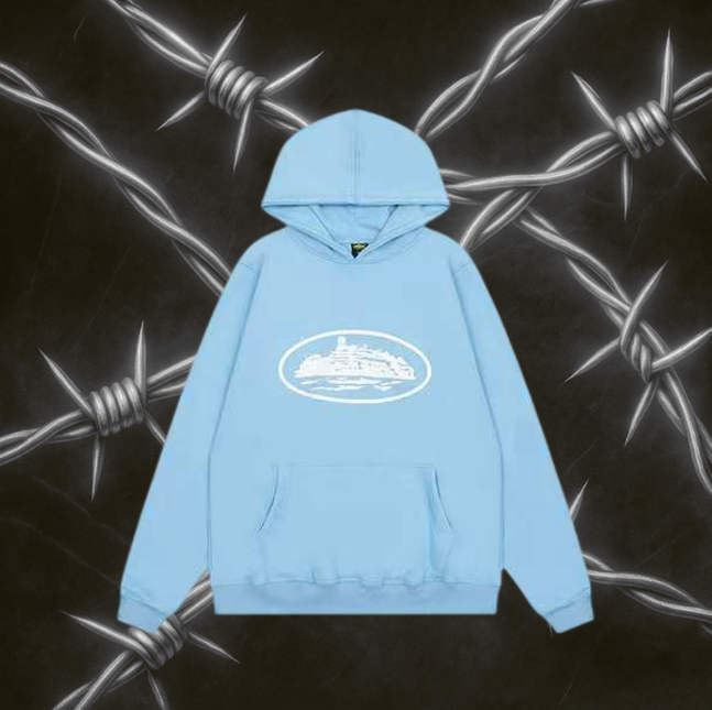 Corteiz Alcatraz Hoodie "Sky Blue"