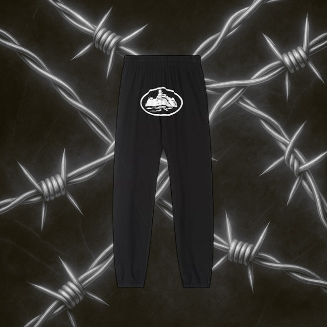 Corteiz Alcatraz Pants "Black & White"