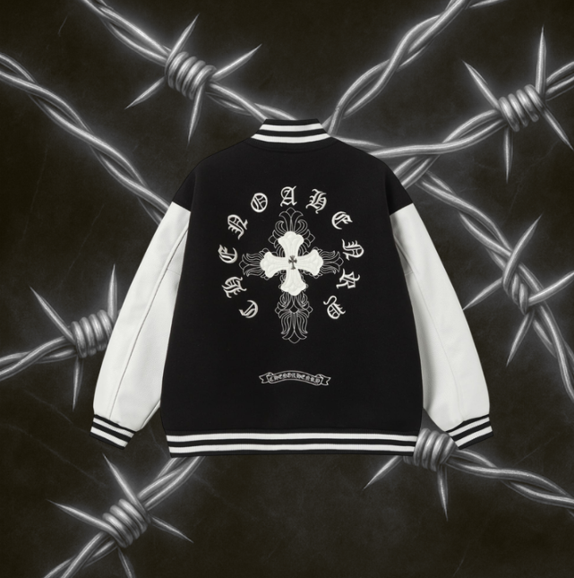 Chrome Hearts Varsity Jacket "Black & White"