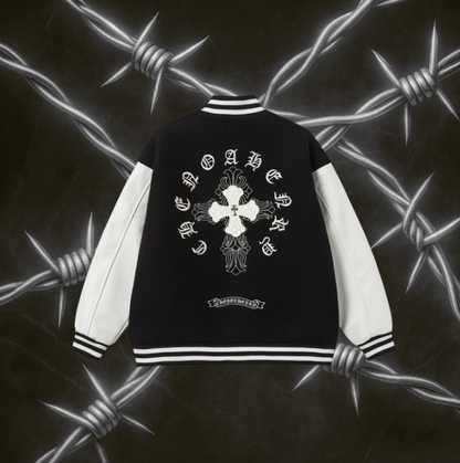 Chrome Hearts Varsity Jacket "Black & White"